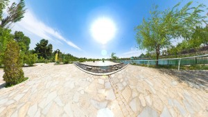 نمای استریو گرافیک محوطه - بوستان وکیل آباد