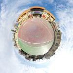 محوطه دبیرستان شهید هاشمی نژاد مشهد